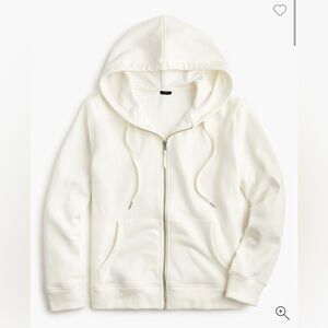 J. Crew Velour-lined hoodie sweatshirt